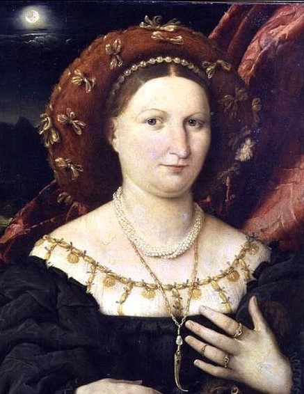 Lorenzo Lotto Portrait of Lucina Brembati 1523 thumb7