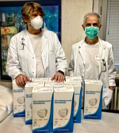 Il RC Savona consegna 500 mascherine FFP2 all’Ospedale S. Paolo
